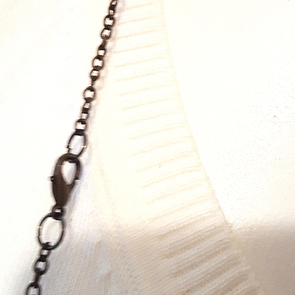 Y2K-90's💛Long Necklace| Brown-Brass  Beads|Fur☆Knit☆Metal - Picture 5 of 5